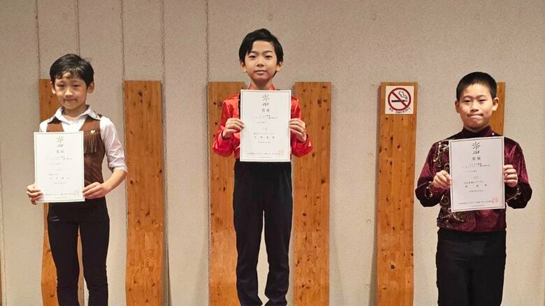 関東選手権ノービスB男子表彰台