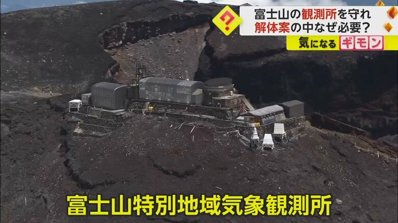 標高3776mの山頂にある、富士山特別地域気象観測所