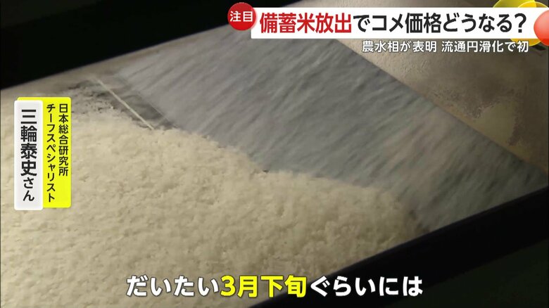 「3月下旬ぐらいには店頭価格が下がったと実感できるかな」と専門家