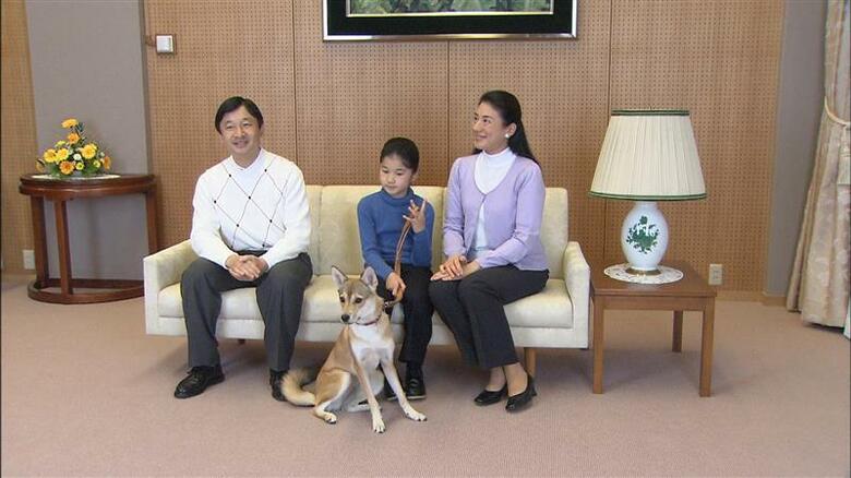天皇ご一家と愛犬「由莉」（2009年）