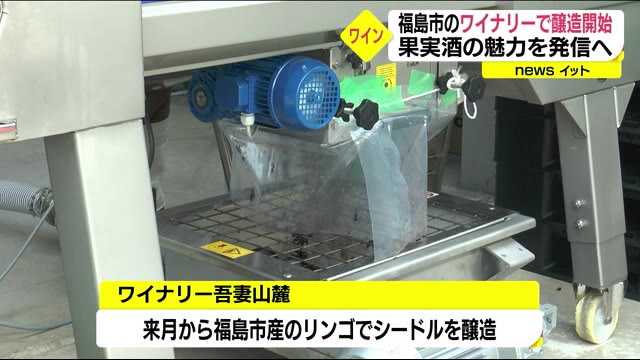 果実酒の魅力発信!福島市のワイナリーが醸造開始(福島県)