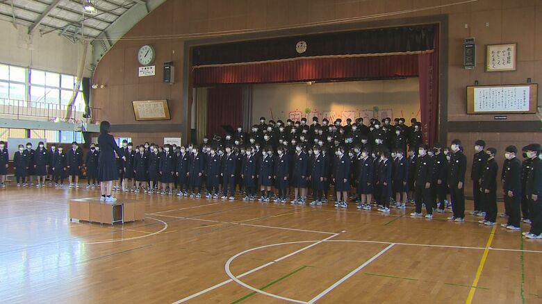 坂井輪中学校の3年生