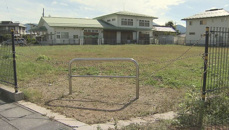 青木島遊園地の跡地（2023年）