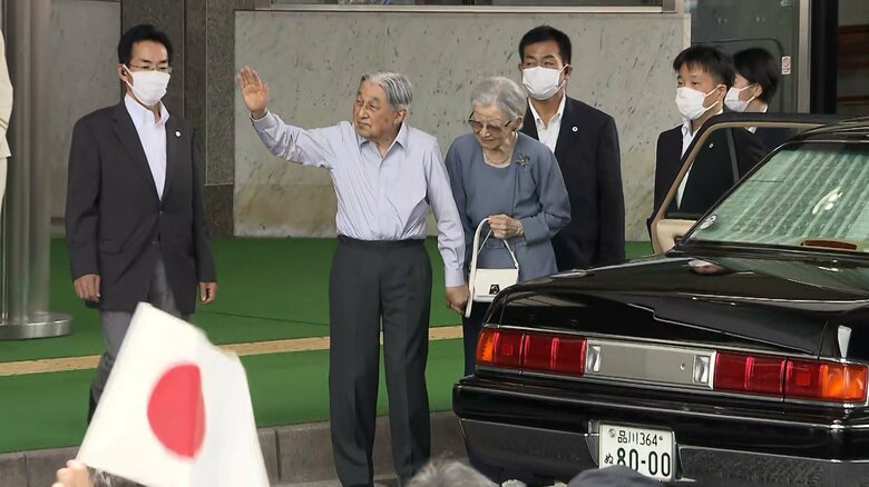 軽井沢駅に到着された　8月22日