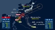【気象予報士解説】ダブル台風、週末に関東直撃か　「藤原の効果」現象も　雨雲が“巨大化”する恐れ　「長時間の雨」に要警戒