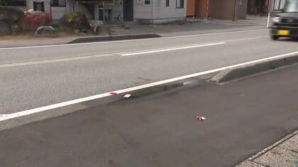 未明に82歳男性が軽乗用車にはねられ死亡、入善町の県道　警察が事故の詳しい状況や原因を調べる