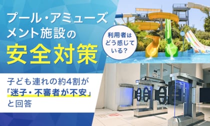 プール・アミューズメント施設の安全対策、利用者はどう感じている？子ども連れの約4割が「迷子・不審者が不安」と回答