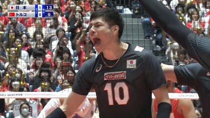 【スーパープレー映像・髙橋健太郎】ブロック・クイック6連発　「ブロック番長」の勢いが止まらないトルコ戦まとめ【パリ五輪予選/W杯バレー】