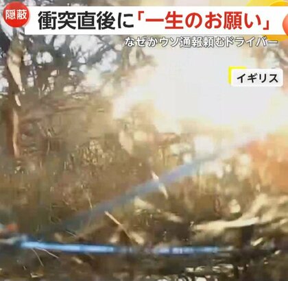 「一生のお願い！」事故直後にドライバーが友人に電話「仕事失ってしまう！頼む」ウソの通報を依頼した理由　イギリス