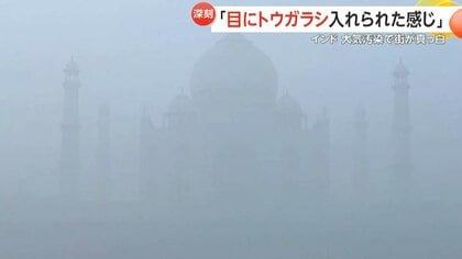 まるでコロナ禍のロックダウン」インド大気汚染が深刻化…視界が真っ白