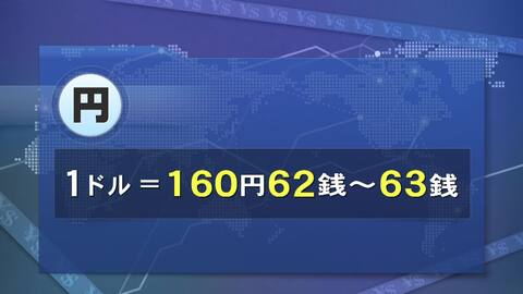 アメリカ年内利上げ観測で円安が進行　1ドル＝160円台後半まで値下がり　為替介入前の安値一時割り込む