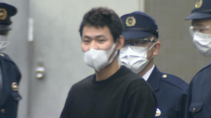 東京・高井戸署から送検される永田陸人被告(2023年2月24日)