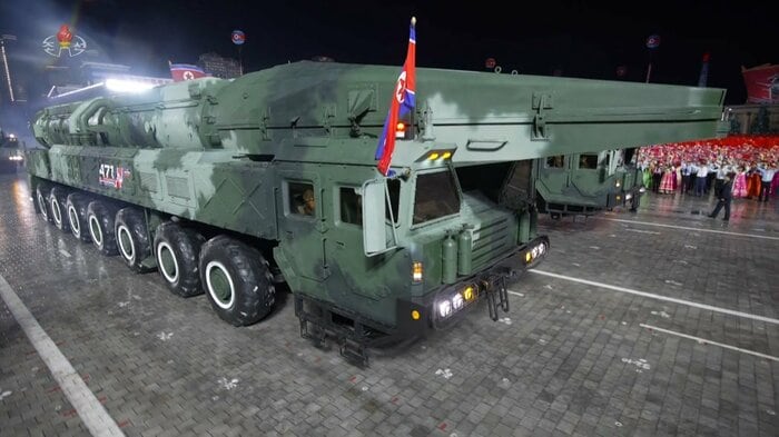 北朝鮮の極超音速滑空体ミサイル「火星16B」。2025年1月の推定飛行実績約1,100km(10月11日)
