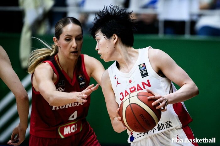 ハンガリー戦での林咲希選手(現地9日、ハンガリー・ショプロン)