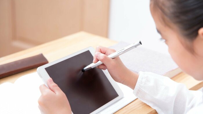 タブレットでのオンライン学習