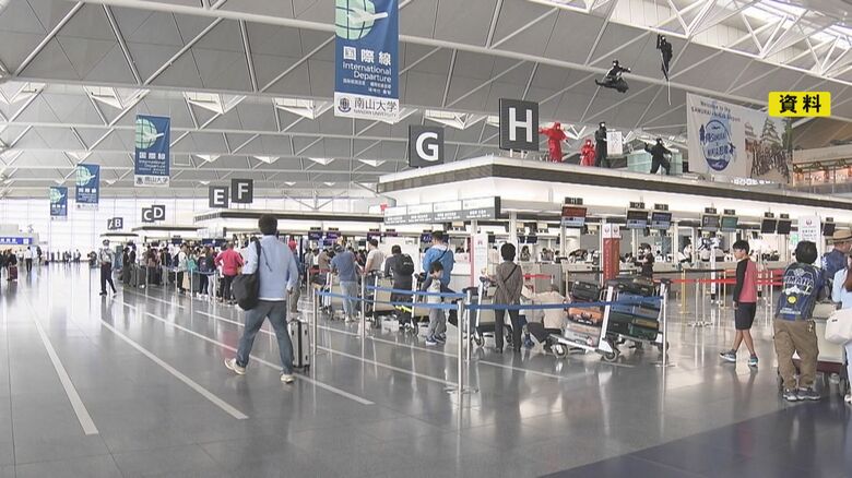“台湾・香港”が最も多く…中部空港 GW期間中の国際線予約者数が好調 前年2024年比で約1.4倍ののべ16万3千人余り｜FNNプライムオンライン