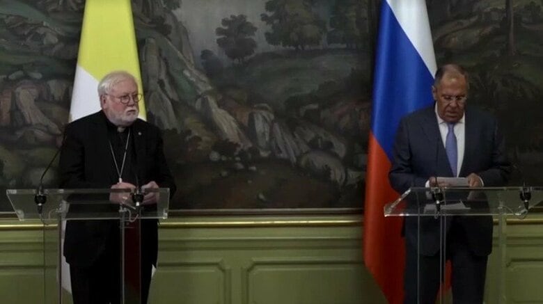 バチカン「外相」がロシア訪問、ラブロフ外相に停戦求める　ウクライナ侵攻後で初｜FNNプライムオンライン