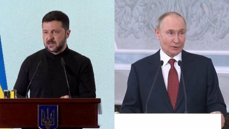 ウクライナ・ゼレンスキー大統領「ロシアとの首脳会談に向け前提条件の協議が始まった」　一方ロシア側は早期の首脳会談を否定｜FNNプライムオンライン