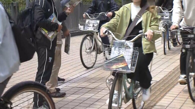 悠仁さまの通う筑波大学で自転車のヘルメット着用を呼びかけ　キャンパスは東京ドーム55個分の広さ、大半が自転車移動　春の交通安全運動｜FNNプライムオンライン