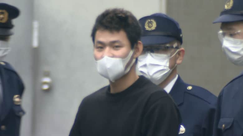 東京・高井戸署から送検される永田陸人被告（2023年2月24日）