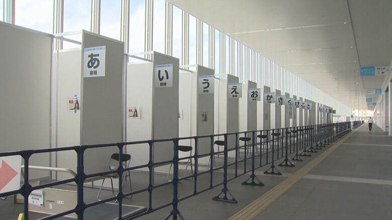 大規模接種会場（朱鷺メッセ）