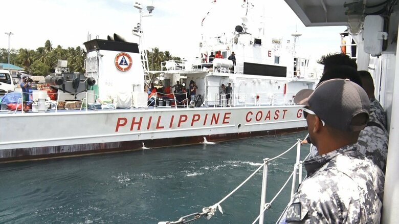 巡視船にはFNN以外にアメリカ系メディアなども同乗した