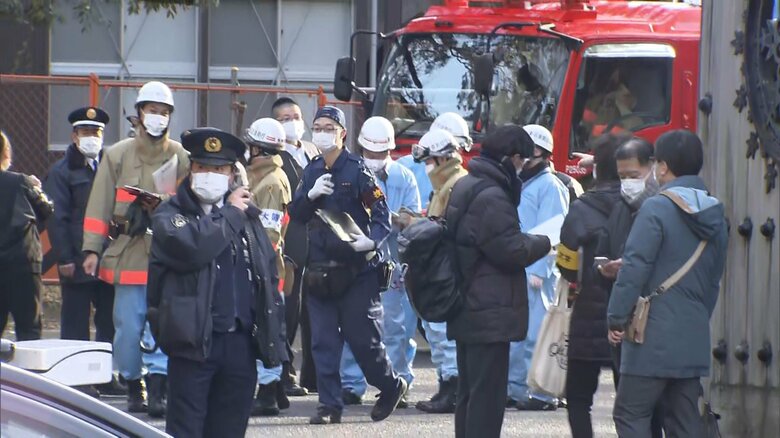 事件発生後の現場（2022年1月15日）