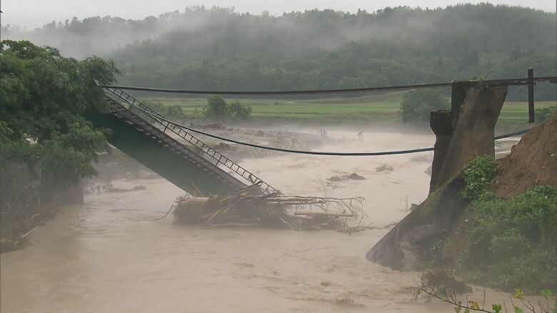被災した米坂線（2022年）