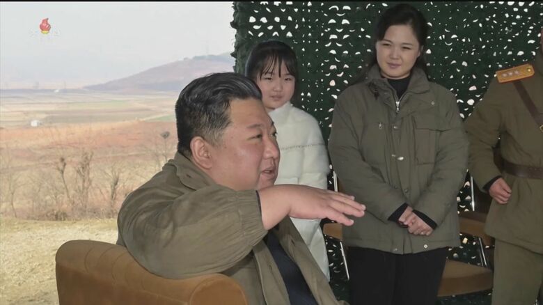 新型ICBMの発射実験に立ち会った“愛するお子様”　2022年11月