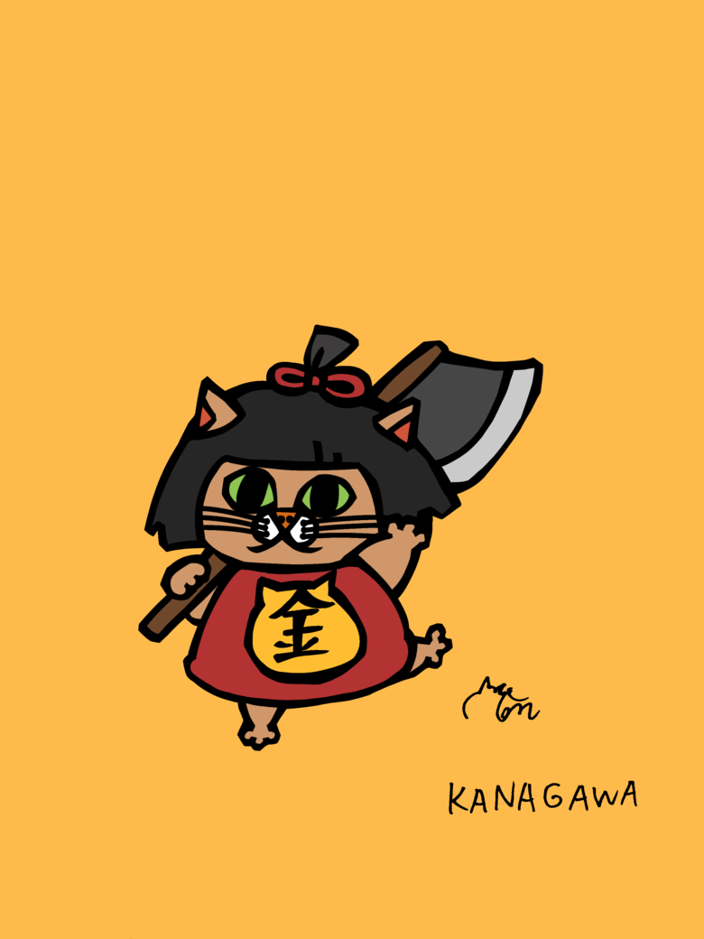 神奈川県のご当地ネコ（金太郎ねこ）