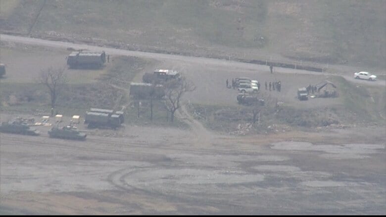 日出生台演習場　21日正午過ぎ