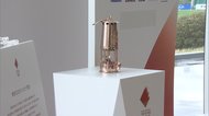 東京五輪の聖火 一般公開始まる Jヴィレッジで