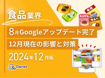 食品業界向け|2024年12月現在の8月のGoogleアップデート完了による分析レポート公開のお知らせ【2024年12月版】