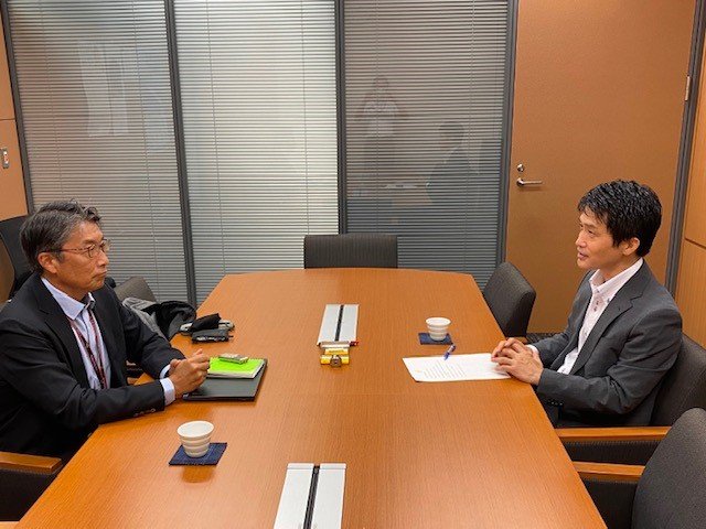 9月11日、衆議院議員会館にてインタビュー