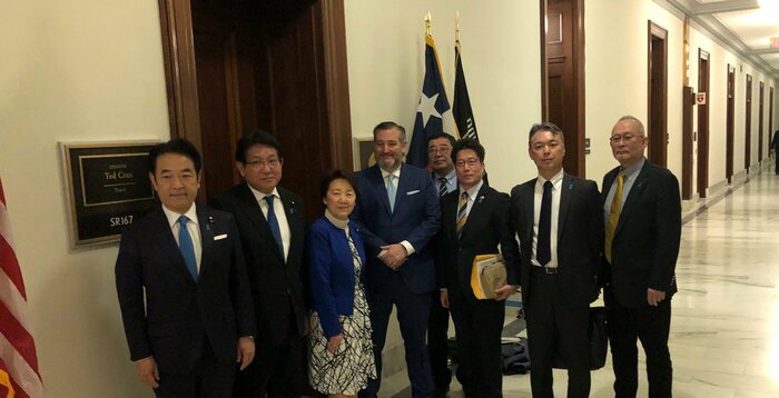 クルーズ議員は米議会上院での北朝鮮問題の公聴会開催に意欲見せた(在米国日本大使館撮影)