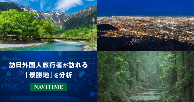 訪日外国人旅行者が訪れる 自然・景勝地を分析