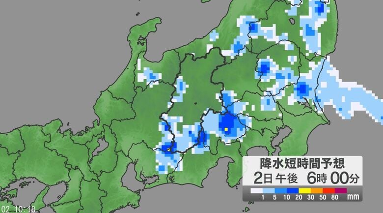 台風9号の影響　関東甲信地方では「警報級の大雨」の可能性　2日夜遅くにかけ非常に激しい雨の降る所がある見込み　土砂災害などに注意・警戒｜FNNプライムオンライン