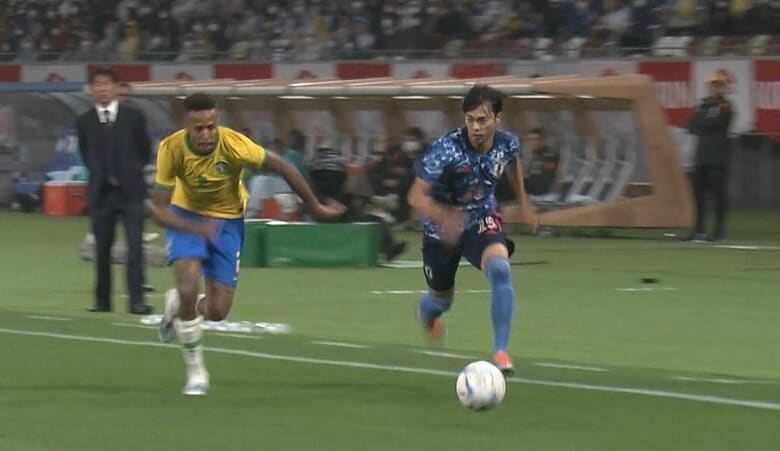 三笘薫のドリブル