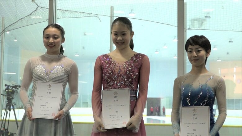 シニア女子の表彰式