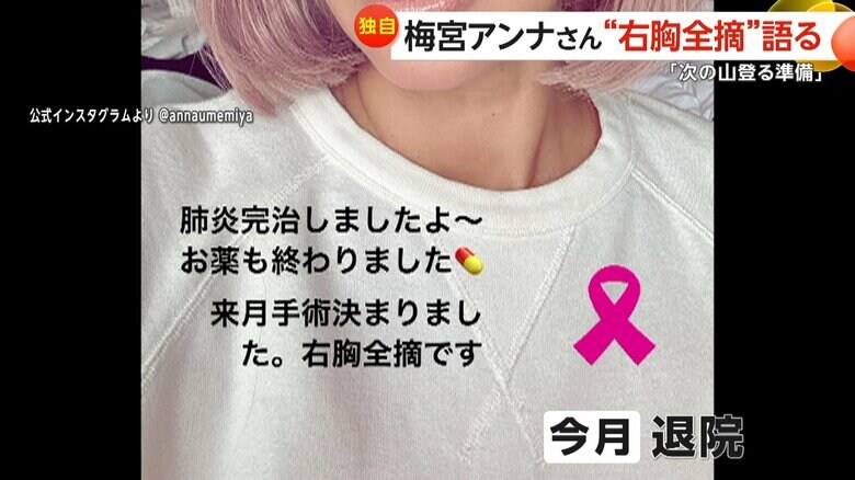 肺炎を発症し入院していたが、10月になり症状がやわらぎ退院したアンナさん