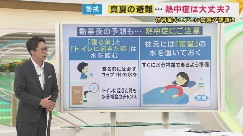 避難先での熱中症対策