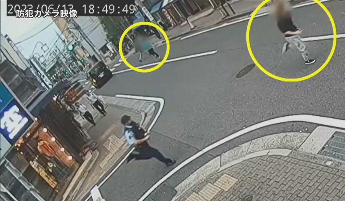 追跡の一部始終】また高級腕時計店が狙われた…逃げる男2人を