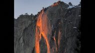 ヨセミテ国立公園でこの時期限定の光景「ファイヤー・フォール」が多くの観光客を魅了　アメリカ・カリフォルニア州