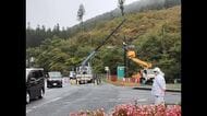 軽自動車が信号機の柱に衝突 同乗者2人が軽傷(福島・いわき市)