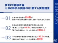 【LLMO時代のPR活動、広報・PR担当者への実態調査】約8割がPR活動の目的・方針に「変化あり」と回答、生成AIの引用を意識する担当者は84.4%、調査PRを約9割が評価