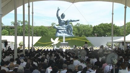 被爆79年 長崎原爆の日　朝から平和への祈り・核兵器廃絶を訴える【長崎平和祈念式典】