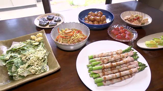 飯舘村産の食材を使った料理