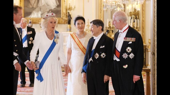 チャールズ国王夫妻主催の晩さん会にご出席 2024年6月