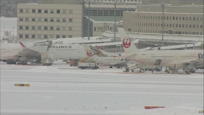 新千歳空港にも影響が