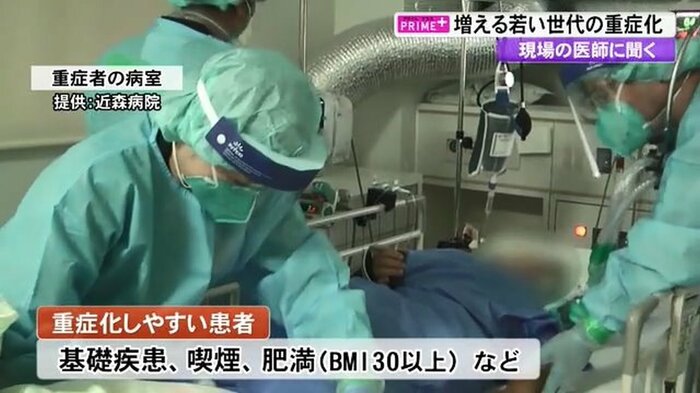 重症者の病室(提供:近森病院)